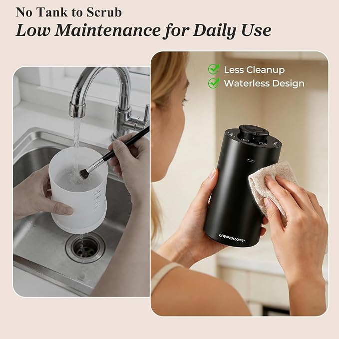 URPOWER Waterless Essential Oil Diffuser: No Water Needed Battery Operated - Image 6