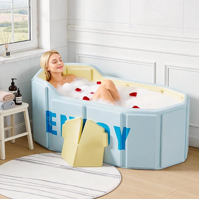 Portable Foldable Bathtub, Freestanding Bathtub No Installation, Bathroom SPA - Image 7