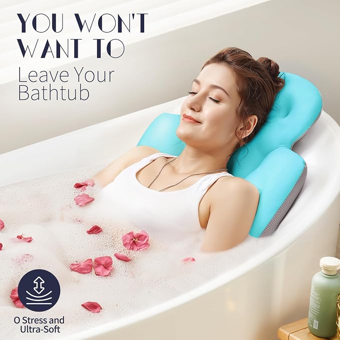 Full Body Bath Pillow for Bathtub, Thick Bathtub Cushion, Luxury Tub Pillow for - Image 4