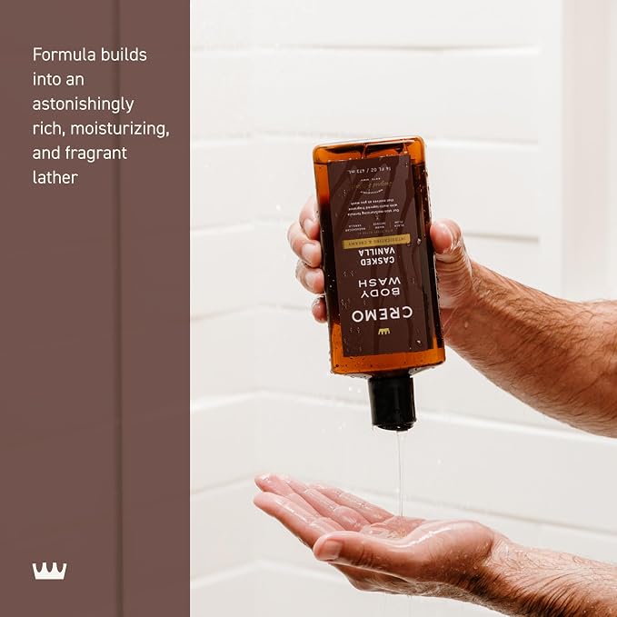 Cremo Body Wash for Men, Rich-Lathering Casked Vanilla, 16 Fl Oz - Image 4