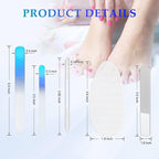 6 Pcs Glass Nail File and Nail Shiner Set Manicure Pedicure Glass File Buffer - Image 2