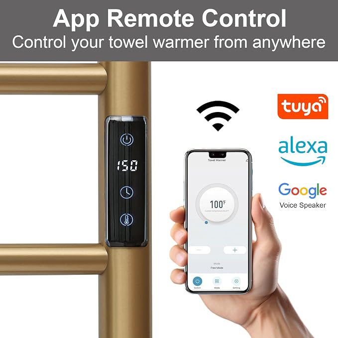 Electric Towel Rack with Voice Control - Image 2