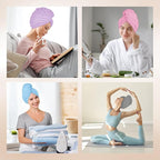 AIDEA Microfiber Hair Towel, 40 X 20 Inches Soft Wrap - Image 7