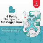 BioSwiss 2-Pack Handheld Full Body Massager, 4-Leg Pressure Point Tool - Image 2