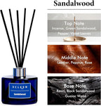 Xcleen Reed Diffuser Set, 6.7 fl oz Sandalwood Scented Oil Diffuser - Image 2