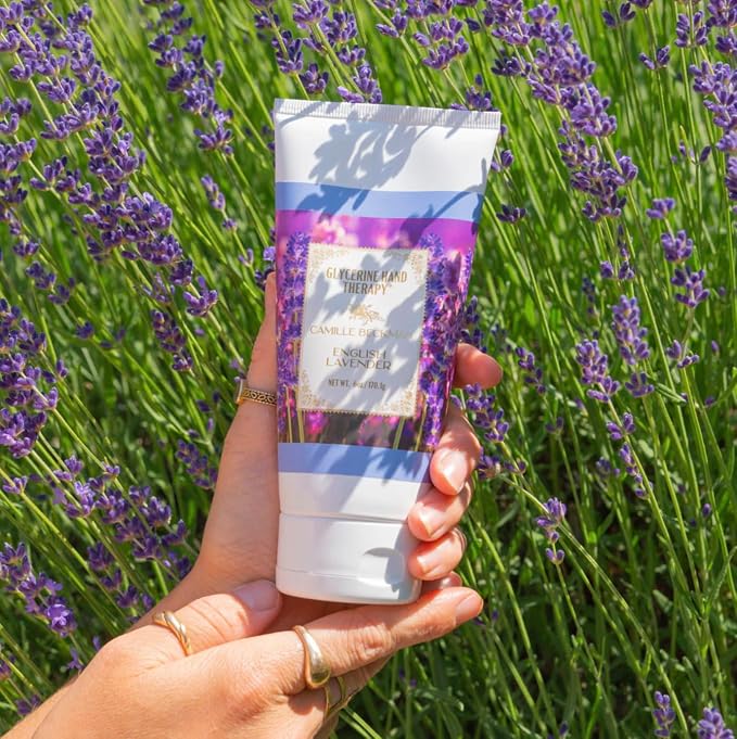 Camille Beckman Glycerine Hand Therapy Cream, English Lavender, 6 Ounce - Image 2