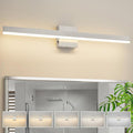 Nickel Bathroom Vanity Light 31.5 inch, 26W Dimmable 5CCT LED Bathroom Light by Eicrkodn