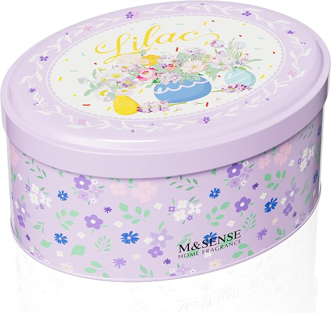 M&SENSE Dual-Wicks Lilac Scented Candles 12oz, 2 Wick Spring Soy Candle by MSENSE