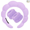 Beleki Spa Headband for Washing and Wristband Set Sponge Headband Women Face by Beleki