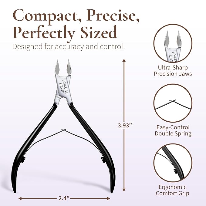 Professional Cuticle Cutter Stainless Steel Cuticle Nippers - Image 3