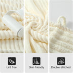 REDKISS Cream Microfiber Bath Towels Set 8 Piece - Image 6