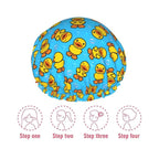 Yellow Rubber Duck Shower Cap For Women Adjustable Double Waterproof Layers - Image 7