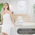 18 Piece Family Bath Towel Set Include 6 Bath Towels, 6 Hand Towels and 6 - Image 4
