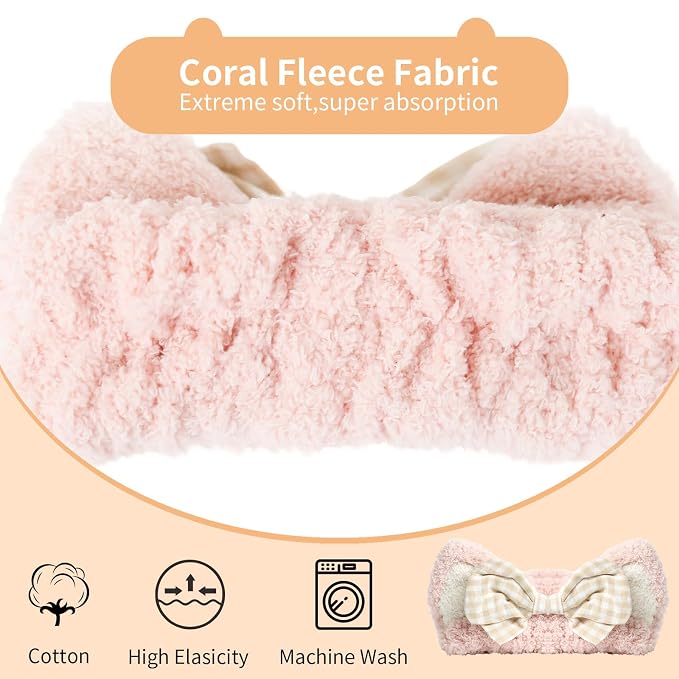 PERFECTSIGHT Kawaii Headband for Spa, Washing Face, Party - Image 3