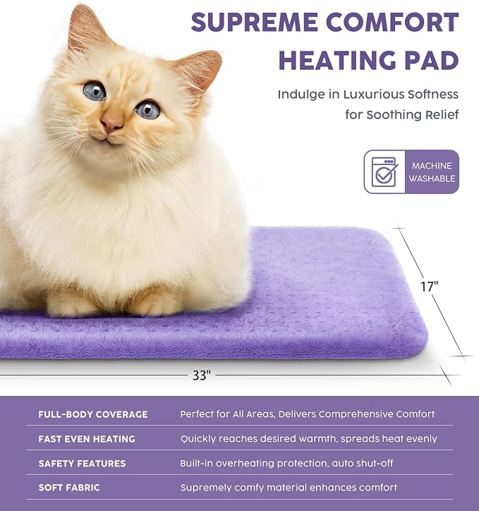 Heating Pad for Back Pain Relief, Menstrual Pain, Christmas Gifts for Women Men - Image 6