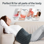 Heating Pad for Back, Electric Heating Pads for Cramps/Abdomen/Waist/Shoulder - Image 3