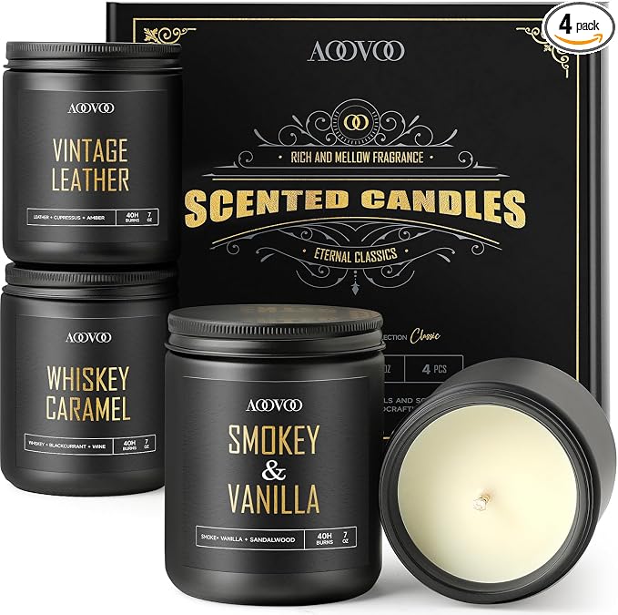 AOOVOO Scented Candles for Men by AOOVOO