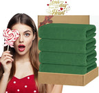 VOOVA & MOVAS Hunter Green Bath Towels, Bath Towels Set of 4, Large 30"x56" - Image 6