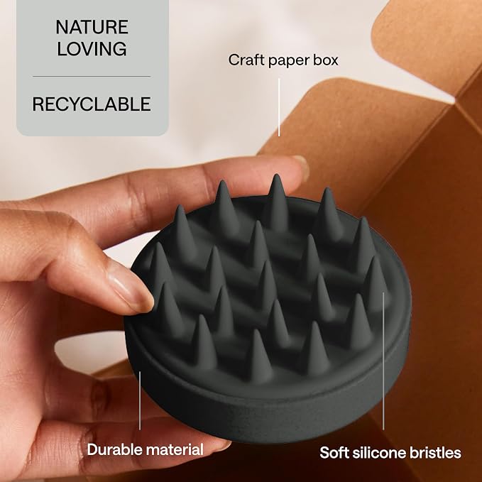 Silicone Scalp Scrubber for Dandruff – Serum, & Hair Oil Applicator – Scalp - Image 4