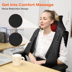 Neck Massager with Heat, Back Massager Deep Tissue, Electric 3D Kneading - Image 3