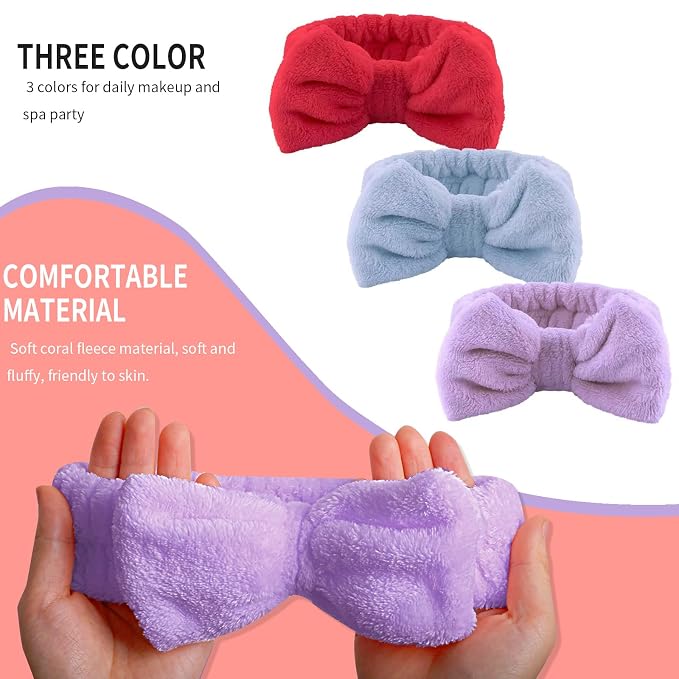 WSYUB Hairband, Soft Microfiber Skincare Band - Image 3