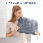 Heating Pad for Back, and Cramps, 6 Heat Settings & Auto Shut-Off, Soft Flannel - Image 2