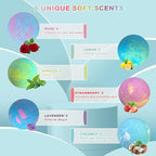 HOSPAN Organic Foot Bath Bombs Gift Set, 12 Essential Oil Rich Foot Soak - Image 4