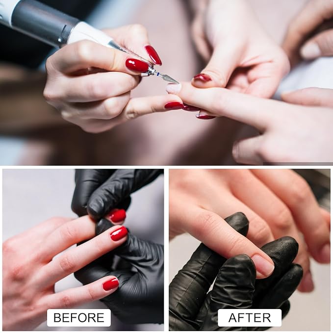 Diamond Safety Bits Small Tapered Electric Nail Drill File Cuticle Cleaner Tool - Image 3