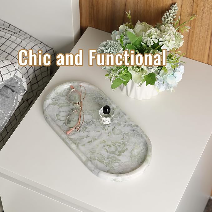 Koville African Natural Marble Tray, Catchall Tray - Image 8