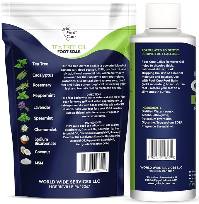 Tea Tree Foot Soak & Callus Remover Gel Kit - Image 2