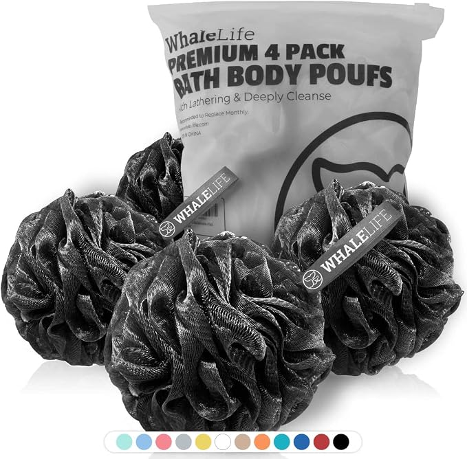 WhaleLife Loofah Bath Sponges by WhaleLife