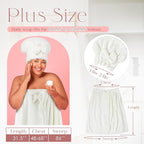 Xtinmee 2 Sets Womens Wrap Towel - Image 2