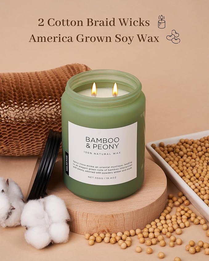 M&SENSE Bamboo Peony Spring Large Candles - Image 5