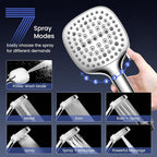 Filtered Shower Head with Handheld, High Pressure 7 Spray Showerhead with - Image 4