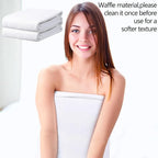 Fanfanwin 58"x70" Sauna Blanket Insert Towel Cotton Waffle Soft Reusable - Image 4