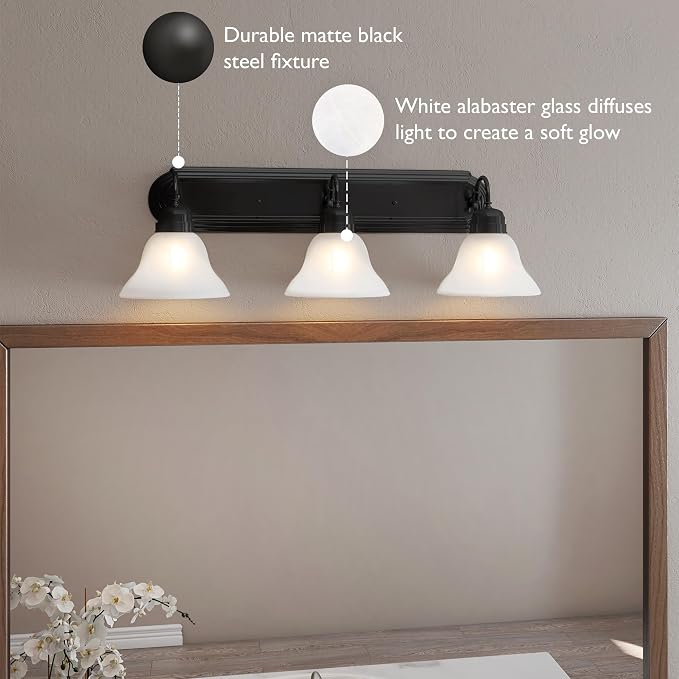 Design House 589796 Millbridge Vanity Light Dimmable - Image 7