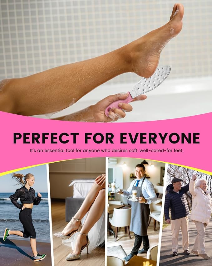 BEZOX Slim Metal Foot File Callus Remover – Double-Sided Foot Scrubber - Image 8
