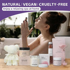 Natural Amor Rose Spa Gift Set – 6 pcs Handmade Self-Care Kit - Image 5