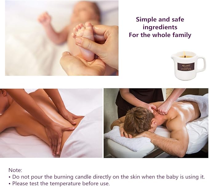 MELONY Soy Massage Oil Candle | Coconut | Low Temp | 2.82 OZ / 80G | Perfect - Image 4