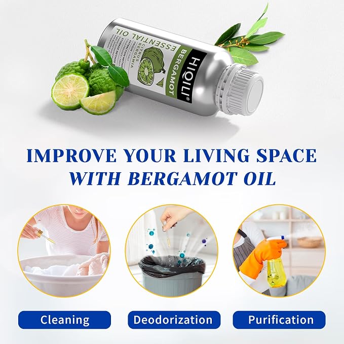 HIQILI Bergamot Essential Oil for Diffuser, 100% Pure & Natural - Image 4