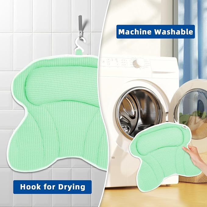 Bath Pillow, Bath Pillows for Tub Neck and Back Support, Bathtub Pillows for - Image 5