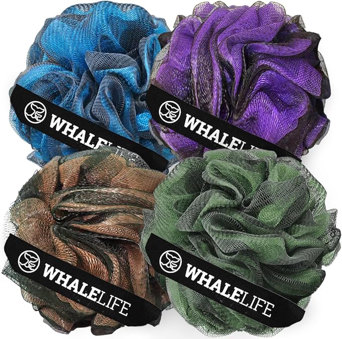 WhaleLife Loofah Bath Sponges by WhaleLife