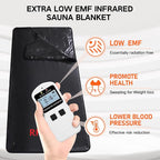 Infrared Sauna Blanket for Home, Low EMF Carbon Crystal Heating, Portable Dry - Image 3