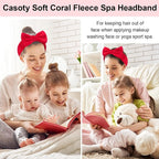 Casoty 10 Pcs Red Makeup Headbands, Hair Band - Image 8