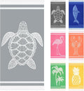 Genovega Oversized Cotton Turkish Beach Towels 72"x36" Lightweight Quick Dry by genovega