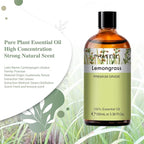 PHATOIL 100ML Lemongrass Essential Oil, 3.38FL.OZ Essential Oils - Image 2