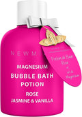 Magnesium Bubble Bath Rose Jasmine Vanilla Long Lasting Foam by NewMiuz