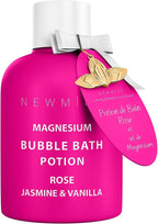 Magnesium Bubble Bath Rose Jasmine Vanilla Long Lasting Foam by NewMiuz