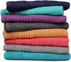 ZUPERIA Premium Multicolor Bath Towels Set of 8 100% Pure Cotton Shower Towels - Image 2