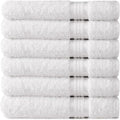 Cotton Craft Ultra Soft 6 Pack Hand Towels 16x28 White Weighs 6 Ounces Each by COTTONCRAFT